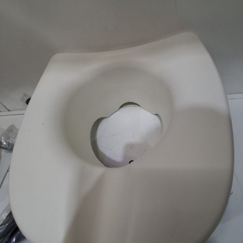 CAREX RAISED TOILET SEAT WITH HANDLES AND LOCKING FEATURE - 4.5" - WHITE - (MODEL: B31877) image 3