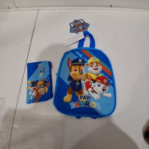 2PC MINI PAW PATROL BACKPACK AND PENCIL POUCH SET - 10" - BLUE image 3