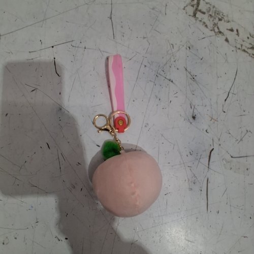 GENERIC PLUSH KEYCHAIN - PINK / GREEN / PEACH (STYLE : 06928701639845) image 3