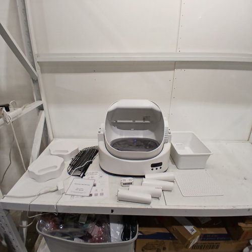 OPEN-TOP AUTOMATIC ROBOT LITTER BOX FOR MULTIPLE CATS WITH APP CONTROL - 10L - WHITE (MODEL: CH-ICB024) image 4