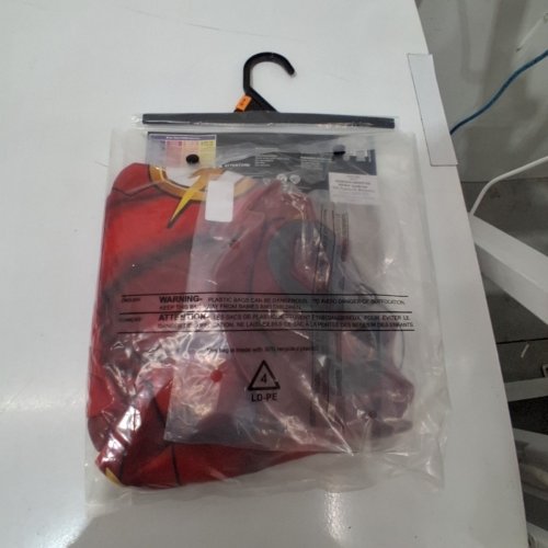 BOY'S DC THE FLASH COSTUME WITH MASK - MEDIUM (8-10) - RED image 3
