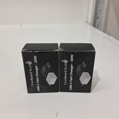 2PK DESKBOARD BUDDY USB- FAST CHARGING WALL PLUG - BLACK image 4