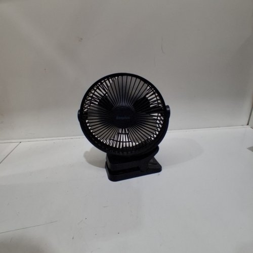 EASYACC RECHARGEABLE PORTABLE CAMPING FAN WITH TABLE CLAMP - 10" - BLACK image 3