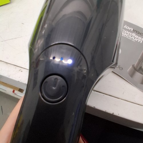 IONVAC, LIGHTWEIGHT HANDHELD CORDLESS VACUUM CLEANER, USB CHARGING, MULTI-SURFACE, GREEN BLACK image 2