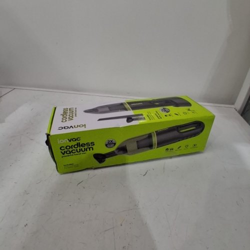 IONVAC, LIGHTWEIGHT HANDHELD CORDLESS VACUUM CLEANER, USB CHARGING, MULTI-SURFACE, GREEN BLACK image 5