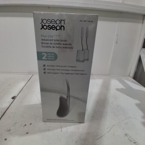2PK JOSEPH JOSEPH FLEX LITE ADVANCED TOILET BRUSH SET - WHITE (ITEM: 1796144) image 4