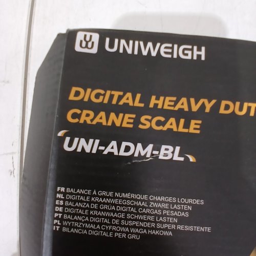 UNIWEIGH DIGITAL HANGING SCALE - UP TO 660LB - BLACK (MODEL: UNI-ADM-BL) image 2