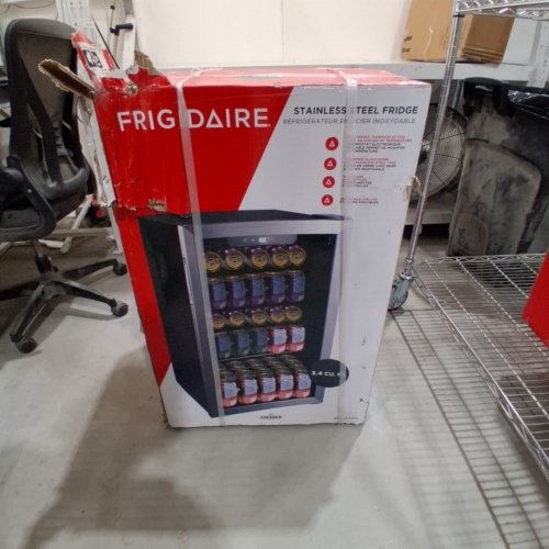 FRIGIDAIRE 18" GLASS DOOR COMPACT REFRIGERATOR WITH REVERSIBLE DOOR - 3.4 CU.FT - STAINLESS (MODEL: EFMIS2415) image 2