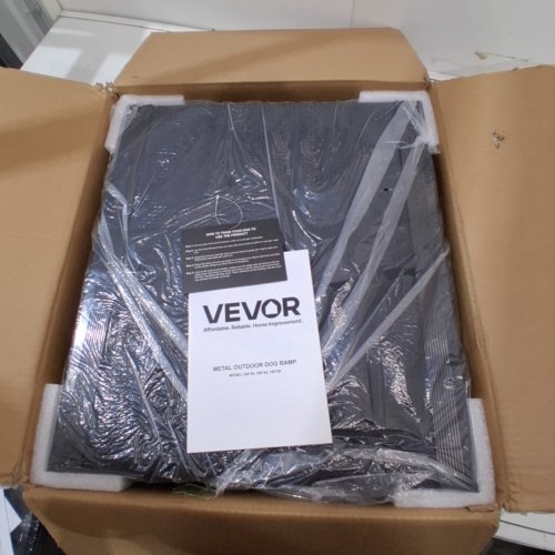 VEVOR METAL OUTDOOR VEHICLE DOG RAMP - 63" X 17" - BLACK (MODEL: 180*44) image 2