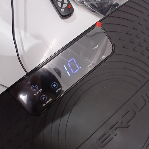 FEIERDUN VIBRATION PLATE EXERCISE MACHINE WITH LOOP BANDS- 330LBS MAX - BLACK (MODEL: FEDVP-LA) image 3