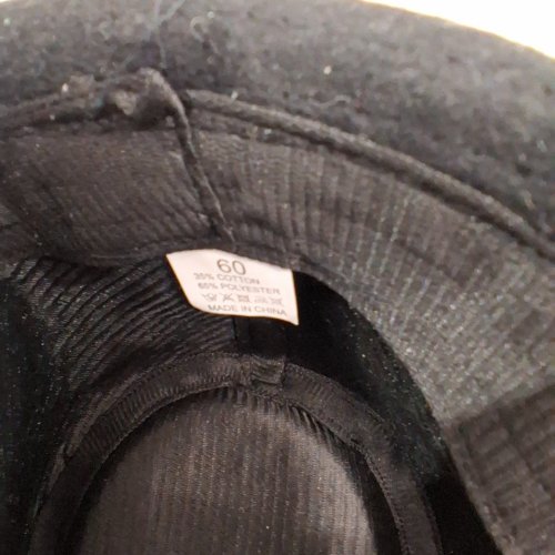 MEN'S ESQUIRLA MANHATTAN STRUCTURED TRILBY FEDORA HAT - 60CM - Black image 3