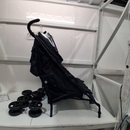 INGENUITY 3DLITE DOUBLE UMBRELLA STROLLER-EACH SEAT UP TO 50 POUNDS-BLACK-(MODEL:31923) image 2