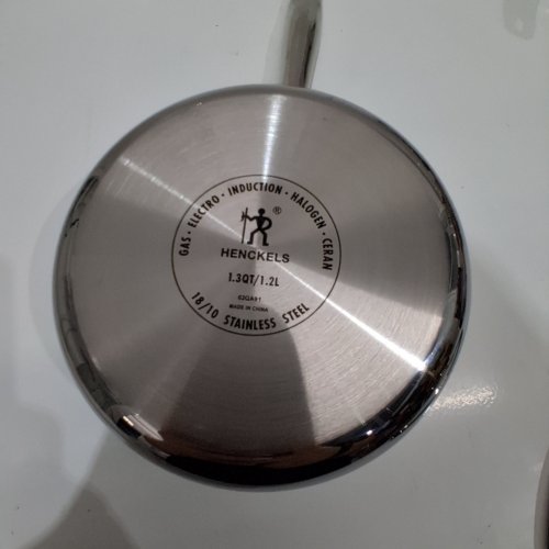 HENCKELS PARADIGM SAUCEPAN - 3-PLY FOR INDUCTION COOKTOP - 1.3 QT - STAINLESS STEEL image 2