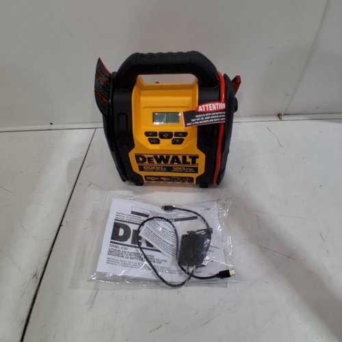 DEWALT JUMP STARTER WITH AIR COMPRESSOR - 2000A, 120 PSI, 60W, 15W - YELLOW AND BLACK (ITEM: 1680353) image 4