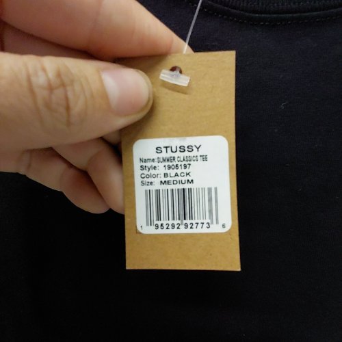 STUSSY SUMMER CLASSICS GRAPHIC SHORT SLEEVE T-SHIRT - MEDIUM - BLACK (STYLE: 1906197) image 3