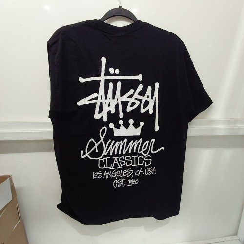 STUSSY SUMMER CLASSICS GRAPHIC SHORT SLEEVE T-SHIRT - MEDIUM - BLACK (STYLE: 1906197) image 4