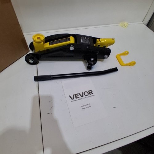 HEAVY DUTY LOW PROFILE 2-TON HYDRAULIC FLOOR JACK, SINGLE PISTON QUICK LIFT PUMP - 4.9" TO 13.2" HEIGHT LIFTING RANGE - YELLOW (MODEL: VL-80020) image 3