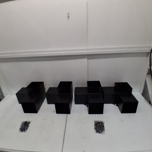 4PK PERGOLA BRACKET KIT HEAVY DUTY CORNER BRACKET WOODWORKS - 6" X 6" - BLACK image 3