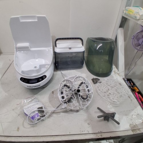 BABY BREZZA BOTTLE WASHER PRO ALL-IN-ONE STERILIZER & DRYER - HOLDS 4 BOTTLES - GREY/WHITE (MODEL: BRZ0103) image 3
