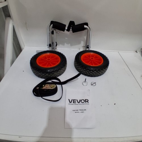 VEVOR HEAVY DUTY FOLDABLE KAYAK TRAILER -10" 250LBS - ORANGE/BLACK (MODEL:Y02013B) image 2