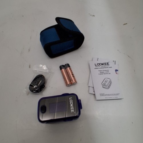 LOOKEE COLOR OLED PREMIUM PULSE OXIMETER FINGER MONITOR WITH CARRY CASE - BLUE (MODEL: A310) image 2