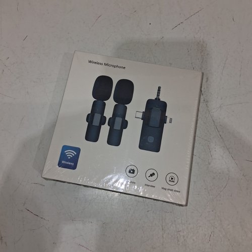 PQRQP 3-IN-1 PROFESSIONAL WIRELESS LAVALIER MICROPHONE FOR IPHONE/CAMERA/ANDROID - 65FT TRANSMISSION RANGE - BLACK image 2