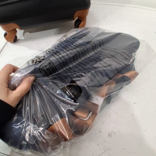 3PC LONG VACATION LUGGAGE SET (CARRY ON,DUFFEL BAG AND TOILETRY BAG) - 20" CARRY ON - BLACK/BROWN (MODEL: LV402) image 4