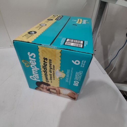 80PK PAMPERS SWADDLERS DIAPERS - SIZE 6 image 2