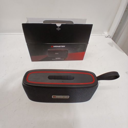 MONSTER SHOCK PORTABLE BLUETOOTH IPX6 WATERPROOF SPEAKER - 30W - BLACK (MODEL: ,S62123) image 4