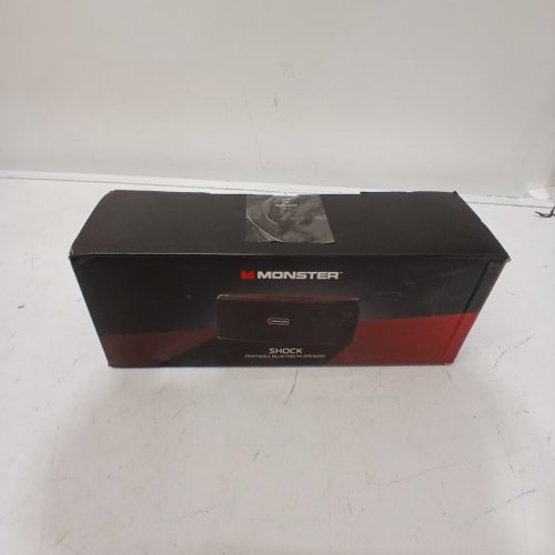 MONSTER SHOCK PORTABLE BLUETOOTH IPX6 WATERPROOF SPEAKER - 30W - BLACK (MODEL: ,S62123) image 5