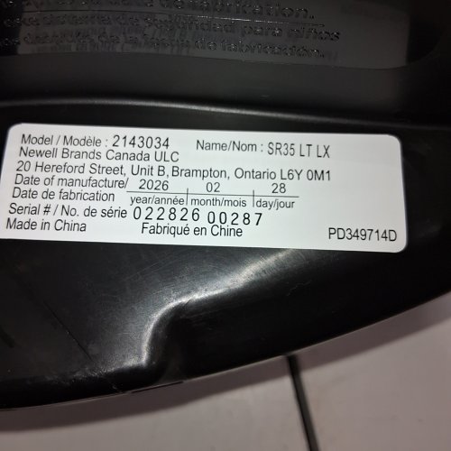 GRACO COMFY SNUGRIDE 35 LITE LX INFANT CAR SEAT - grey/black  (MODEL:2243819) image 2