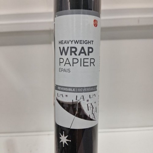 AMERICAN GREETINGS REVERSIBLE HEAVYWEIGHT WRAP PAPER - 60 SQ..FT (2.5FT X 24FT) - BLACK/WHITE image 4