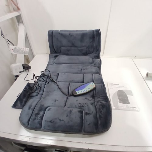 SNAILAX HEATED MEMORY FOAM MASSAGE CUSHION WITH POWER ADAPTER - BLACK (MODEL: SL-126) image 2