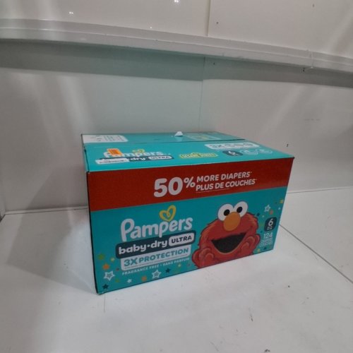 124PK PAMPERS BABY DRY ULTRA 3X PROTECTION -SIZE 6 image 3