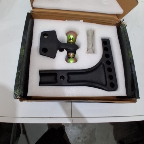 CURT ADJUSTABLE TRAILER HITCH BALL MOUNT WITH DUAL BALL - 2" RECEIVER, 2" AND 2-5/16" BALLS - BLACK (MODEL: 45937) image 3