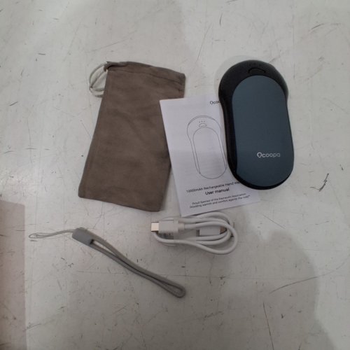 OCOOPA FAST-CHARGING RECHARGEABLE HAND WARMER W/ 3 HEAT SETTINGS - SKY GREY image 3