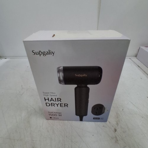 SUPGALIY SUPER MINI HIGH SPEED HAIR DRYER - 1500W - BLACK - (MODEL: H5) image 6