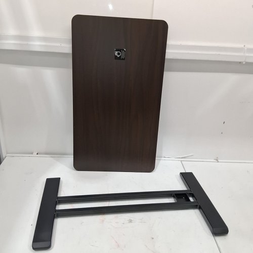 FLEXISPOT ADJUSTABLE OVERBED SIDE TABLE WITH CUP HOLDER - BLACK WALNUT (ITEM: H7D-2816-DP-CA) image 4