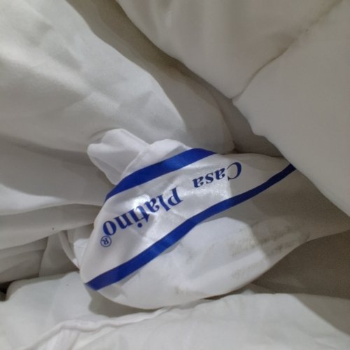 CASA PLATINO ALTERNATIVE MICROFIBER COMFORTER - FOR ALL SEASONS - KING - WHITE image 2