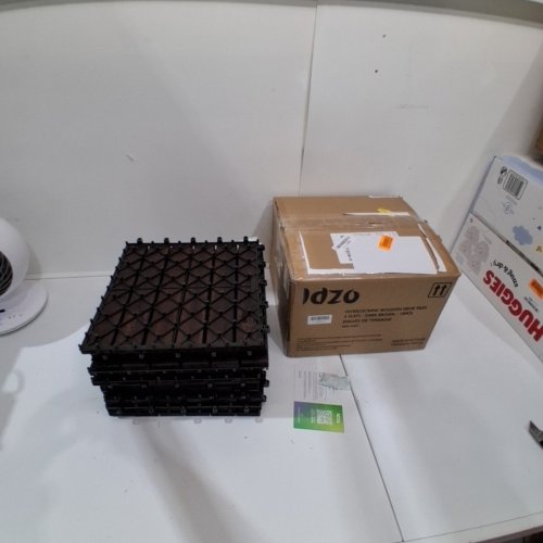 IDZO 6-SLAT INTERLOCKING DECK TILES - 9.6 SQFT - DARK BROWN - STRIPE (MODEL: LH27) image 3