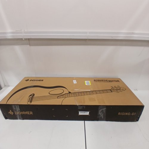 DONNER CARBON WOOD ACOUSTIC GUITAR - 38" - BLACK (MODEL: RISING-G1) image 2