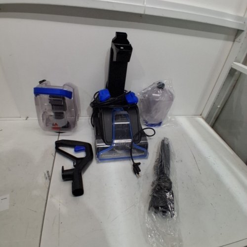 BISSELL POWERCLEAN TURBOBRUSH PET UPRIGHT CARPET CLEANER, POWERFUL & LIGHTWEIGHT - 120V - BLUE (MODEL : 3938C) image 3