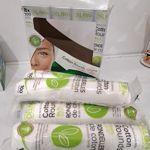 800PK DELON PREMIUM COSMETIC COTTON ROUNDS image 2