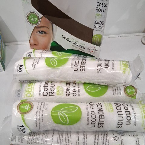 800PK DELON PREMIUM COSMETIC COTTON ROUNDS image 3