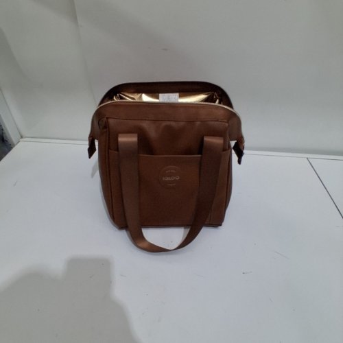IGLOO LUXE COOLER/LUNCH BAG - 9 CANS MAX CAPACITY - BROWN/GOLD (MODEL: 2014223) image 2