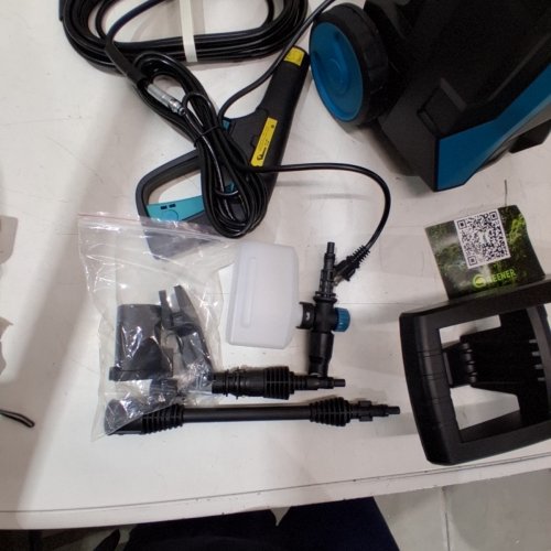 GREENER ELECTRIC PRESSURE WASHER WITH SOAP CANNON - 3800 PSI, ADJUSTABLE NOZZLE, 2.4GPM, BLUE (MODEL:C5 PLUS) image 4