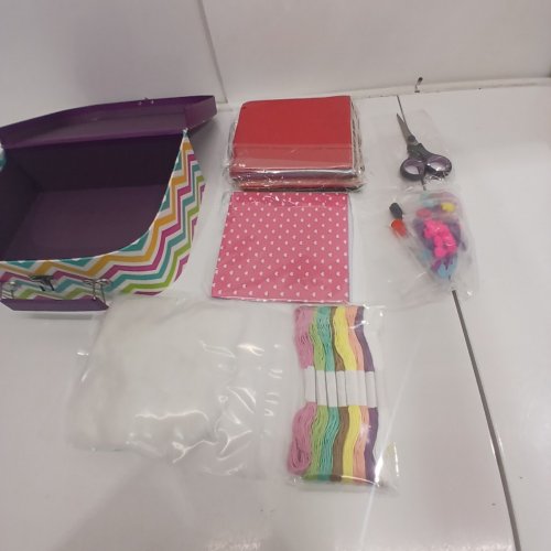 SEW SIMPLY BY ARTIKA OWL THEMED SEWING KIT WITH BOOKLET - PURPLE image 3