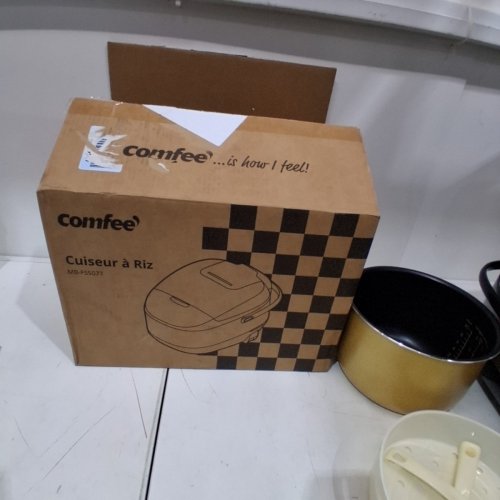 COMFEE' RICE COOKER WITH FUZZY LOGIC TECHNOLOGY, 11 PRESETS, 20 CUP COOKED AUTO KEEP WARM, 24-HR DELAY TIMER - BLACK (MODEL: ‎MB-FS5077) image 5