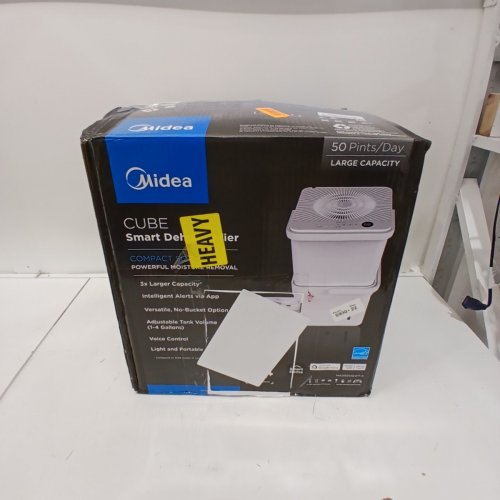 MIDEA CUBE SMART WIFI DEHUMIDIFIER WITH SMART CONTROL - 50 PINT - 4,500 SQ. FT - WHITE (MODEL: MAD50S1QWT-A) image 5