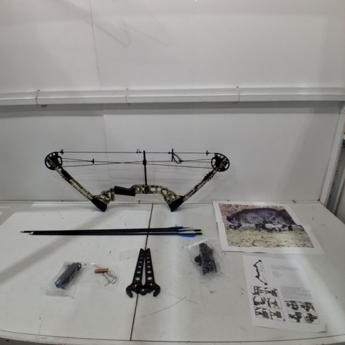 JUNXING DRAGON X8 CAMOUFLAGE COMPOUND BOW WITH 3 ARROWS 20-70LBS - CAMOUFLAGE image 2